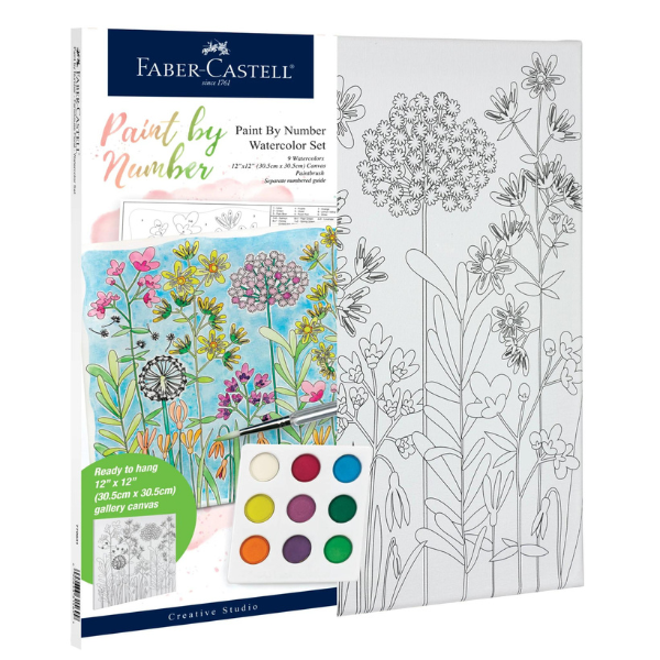 Faber-Castell Watercolour Paint by Number Farmhouse Floral