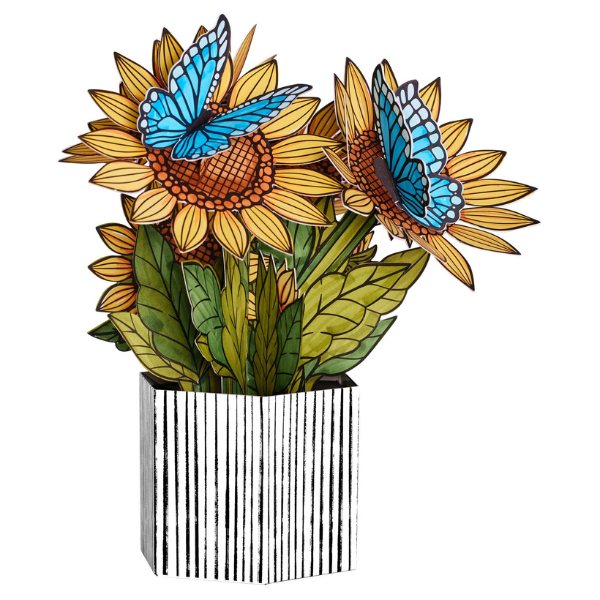 Faber-Castell Pop Up Colouring Bouquet – Sunflowers and Butterflies