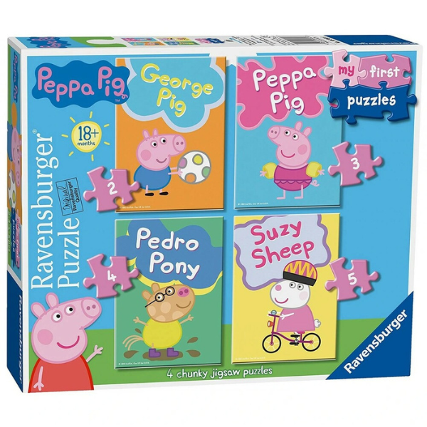 Ravensburger My First Puzzles Peppa Pig 2, 3, 4, 5 Pieces