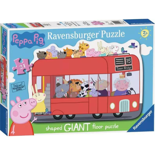 Ravensburger Peppa Pig London Bus 24 Piece Giant Floor Puzzle