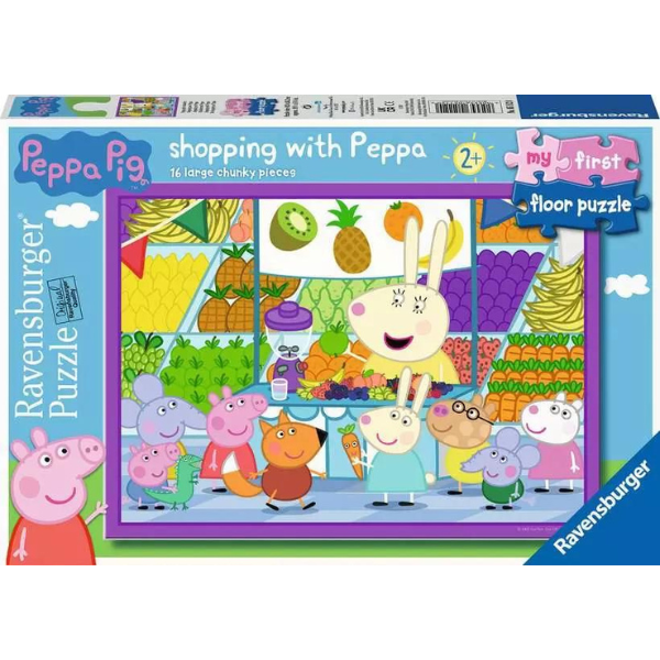 Ravensburger Shopping with Peppa 16 Piece – My First Floor Puzzle