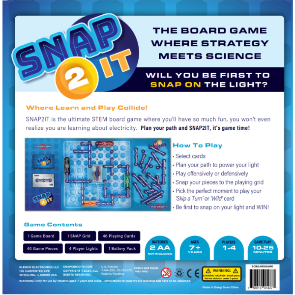 Elenco Snap 2 It Board Game