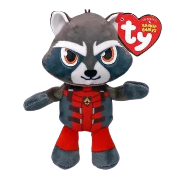 Ty Beanie Babies - Floppy Rocket Raccoon (Medium 12