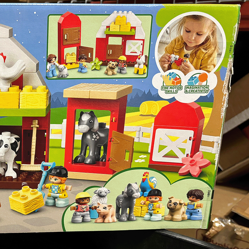 Open Box LEGO® DUPLO® 10952 Town Barn, Tractor & Farm Animal Care