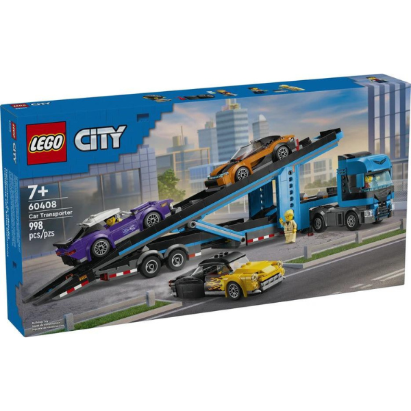 LEGO® City 60408 Car Transporter Truck with Sports Cars