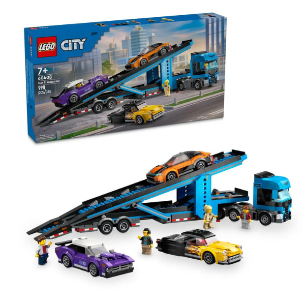 LEGO® City 60408 Car Transporter Truck with Sports Cars