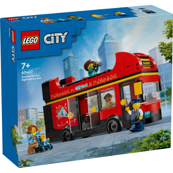 LEGO® City 60407 Red Double-Decker Sightseeing Bus