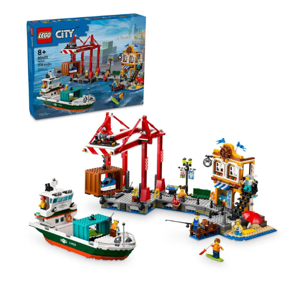 LEGO® City 60422 Seaside Harbour with Cargo Ship