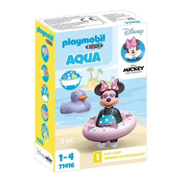 Playmobil 1.2.3 Aqua & Disney Minnie's Beach Trip