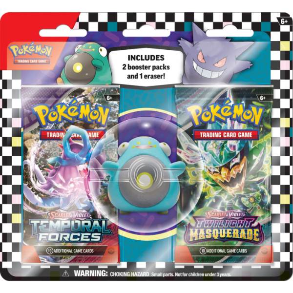 Pokémon Back to School Eraser Blister Pack (Assorted)