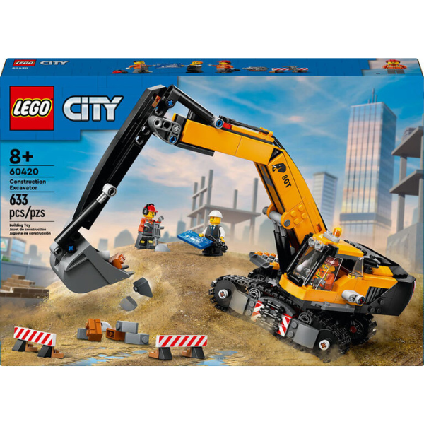 LEGO® City 60420 Yellow Construction Excavator