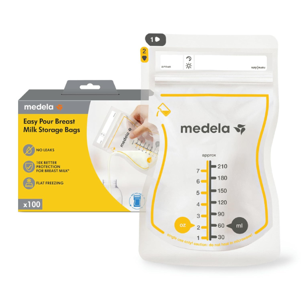 Medela Easy Pour Breast Milk Storage Bags (100 count)