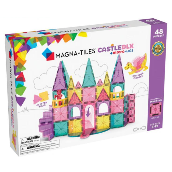 Magna-Tiles Castle Deluxe and microMAGS 48 Piece Set