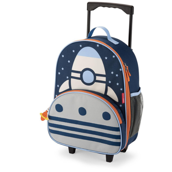 Skip Hop Spark Style Kids Carry On Rolling Luggage - Rocket