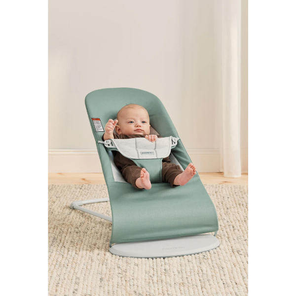 BabyBjorn - Bouncer Balance Soft - Light Sage and Grey