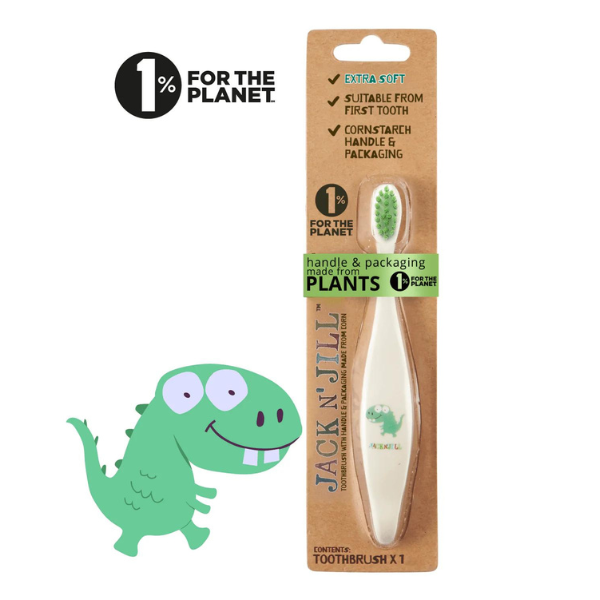 Jack N' Jill Kids Biodegradable Toothbrush - Dino