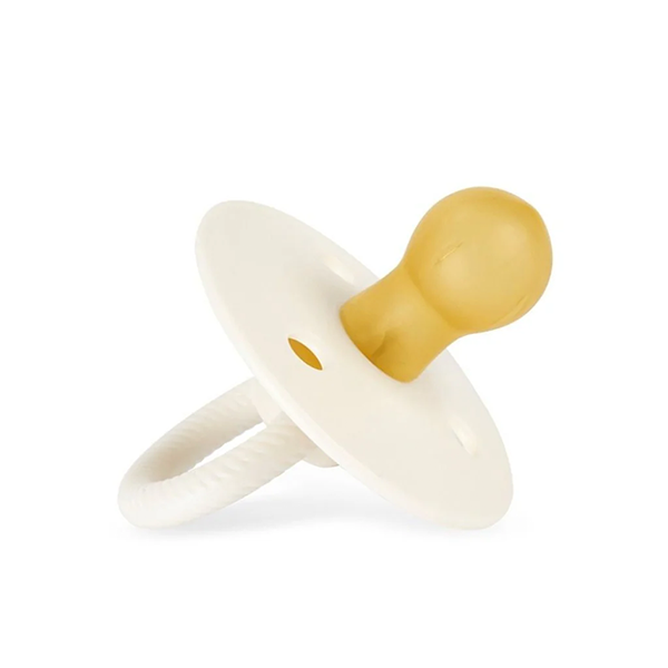 Itzy Ritzy Itzy Soother Natural Rubber Pacifier - Coconut & Toast 0-6 Months