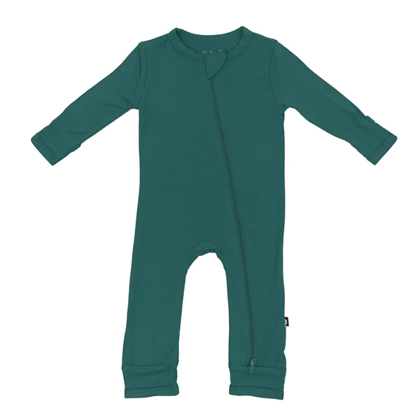 Kyte Baby Zippered Romper - Emerald (0-3 months)