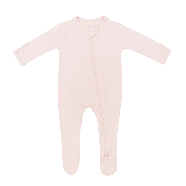 Kyte Baby Zippered Footie - Blush (0-3 months)