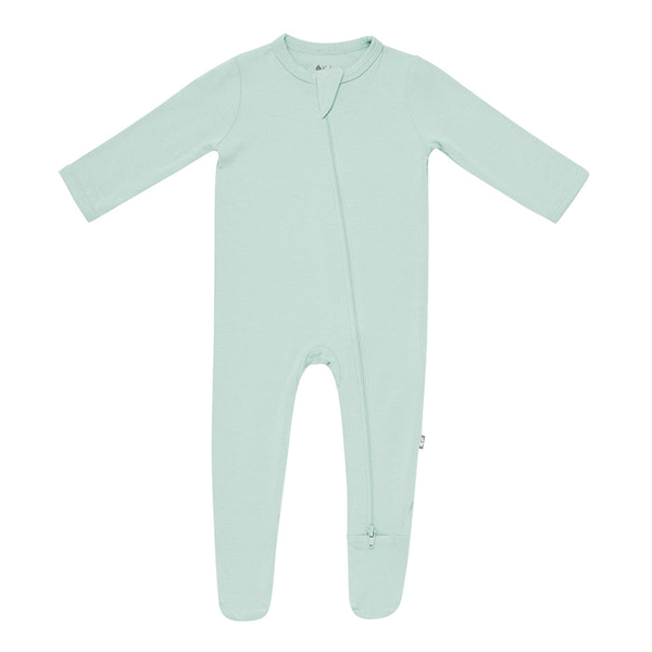 Kyte Baby Zippered Footie - Sage (0-3 months)