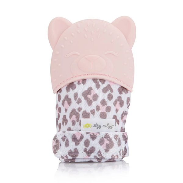 Itzy Ritzy Itzy Mitt Silicone Teething Mitts - Leopard