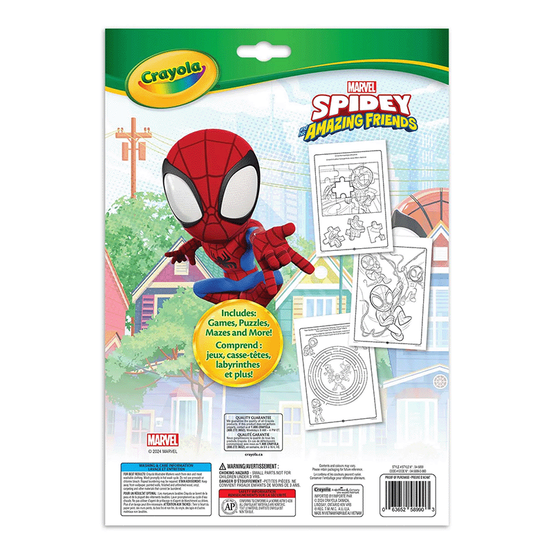 Crayola Colouring and Activity Book - Spidey & Friends