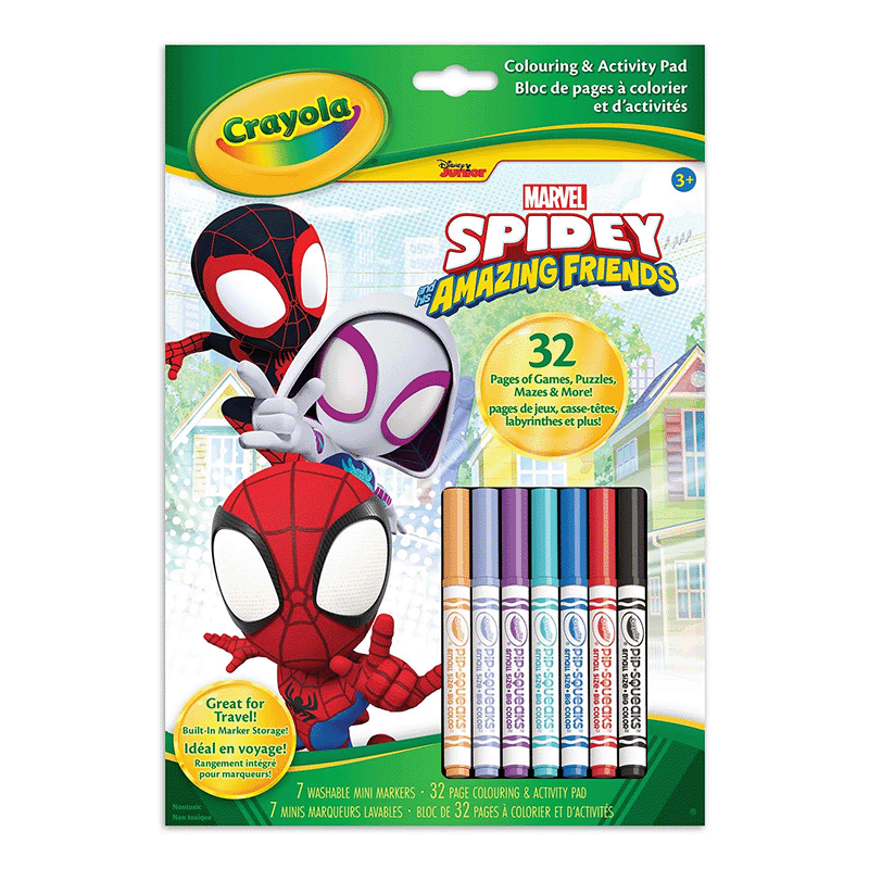 Crayola Colouring and Activity Book - Spidey & Friends