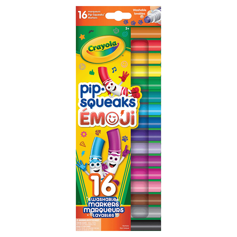 Crayola Emoji Washable Stamper Markers, 16 Count