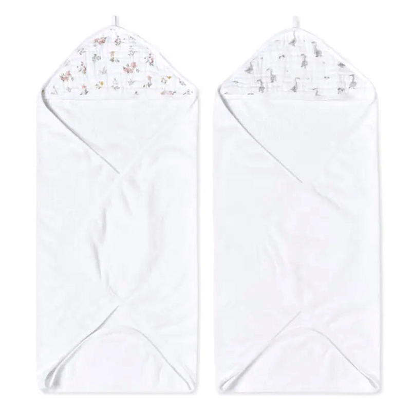 Aden + Anais Essentials Hooded Towels 2 Pack - Country Floral