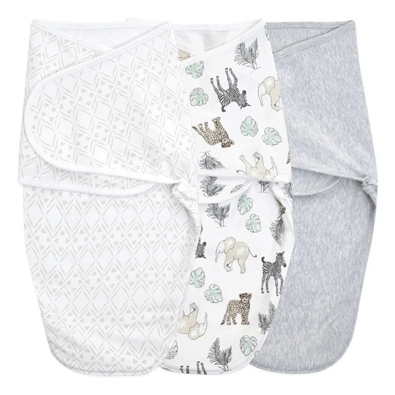 Aden + Anais Essentials Easy Cotton Swaddle Wraps - 3 Pack - Toile