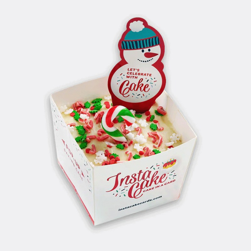 InstaCake Single Cake Mix - Holidays Candy Cane