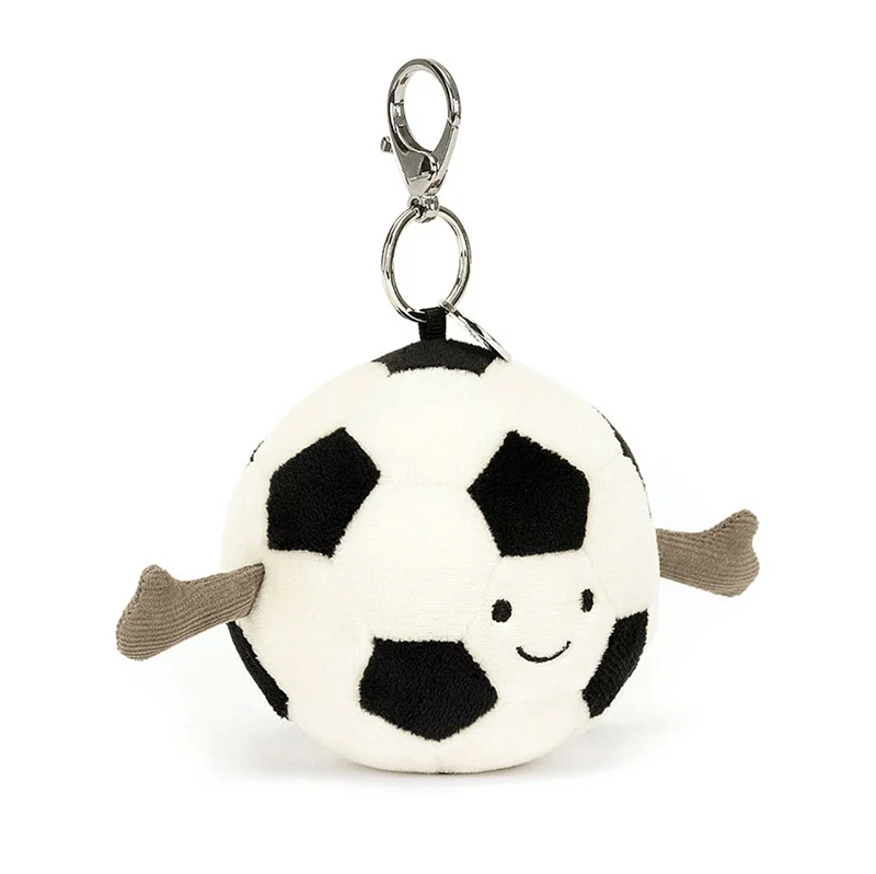 JellyCat Amuseables Sports Soccer Bag Charm