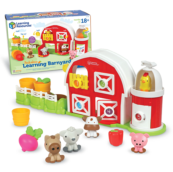 Learning Resources Peekaboo Learning Barnyard Play Set