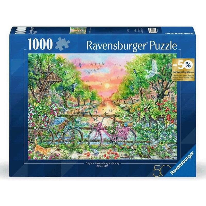 Ravensburger Dreamy Bikes in Amsterdam 1000 Piece Puzzle