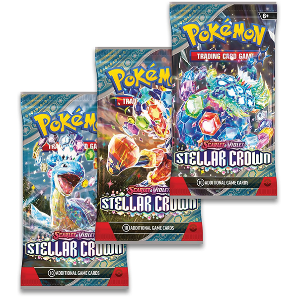 Pokémon TCG: Scarlet & Violet Stellar Crown 3 Booster Blister Pack