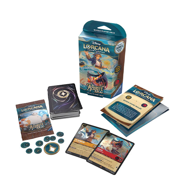 Disney Lorcana: Azurite Sea - Amber and Ruby Starter Deck