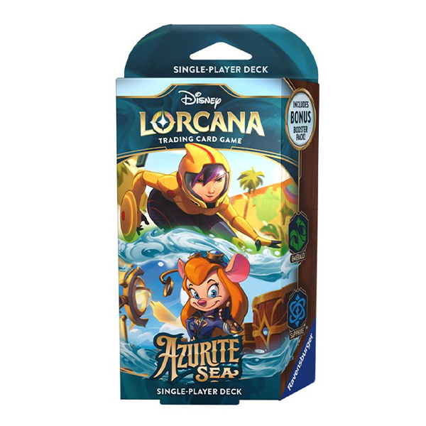 Disney Lorcana: Azurite Sea - Emerald and Sapphire Starter Deck