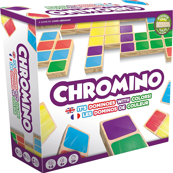 Chromino Domino Game - Wood Version