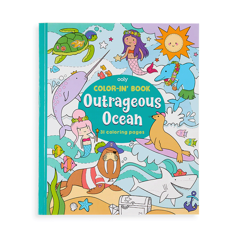 Ooly Color-in' Book: Outrageous Ocean Colouring Book