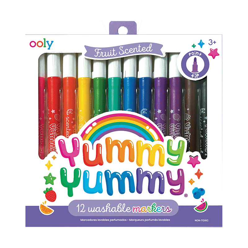 Ooly Yummy Yummy Scented Markers - Set of 12