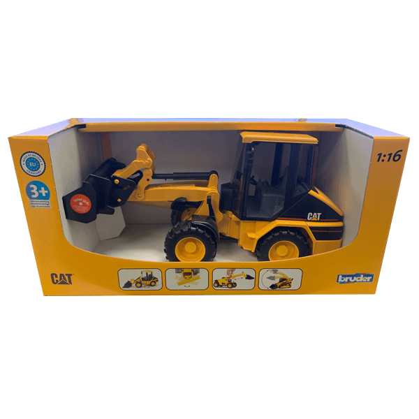 Bruder CAT Wheel Loader with FREE Construction Hard Hat