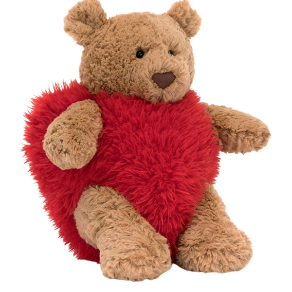 Jellycat Bartholomew Heartthrob Bear