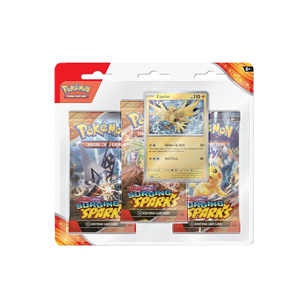 Pokémon TCG: Scarlet & Violet - Surging Sparks Three Booster Blister Pack