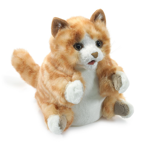 Folkmanis Puppets - Orange Tabby Kitten Puppet