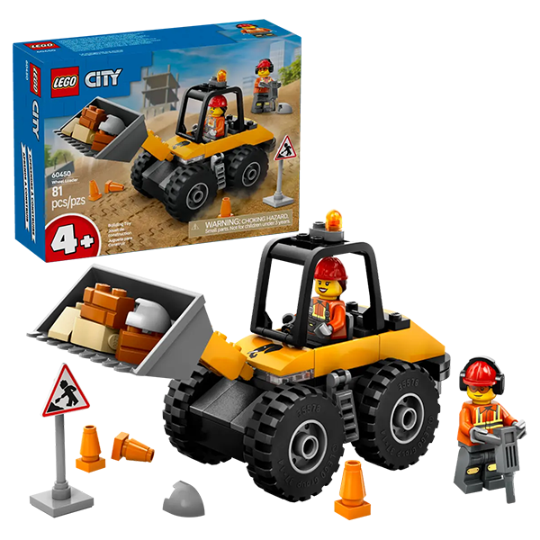 LEGO® City 60450 Yellow Construction Wheel Loader