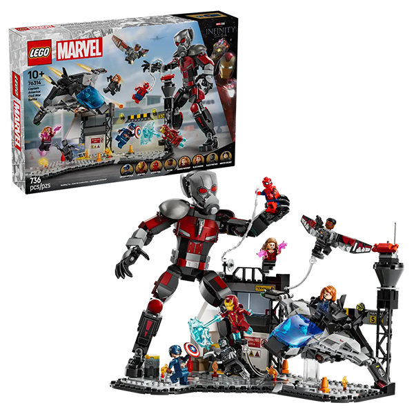 LEGO® Marvel 76314 Captain America: Civil War Action Battle