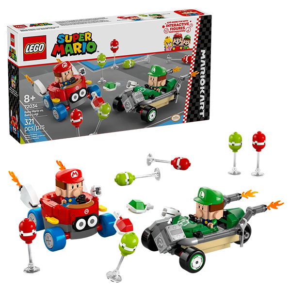 LEGO® Super Mario™ 72034 Mario Kart – Baby Mario vs. Baby Luigi