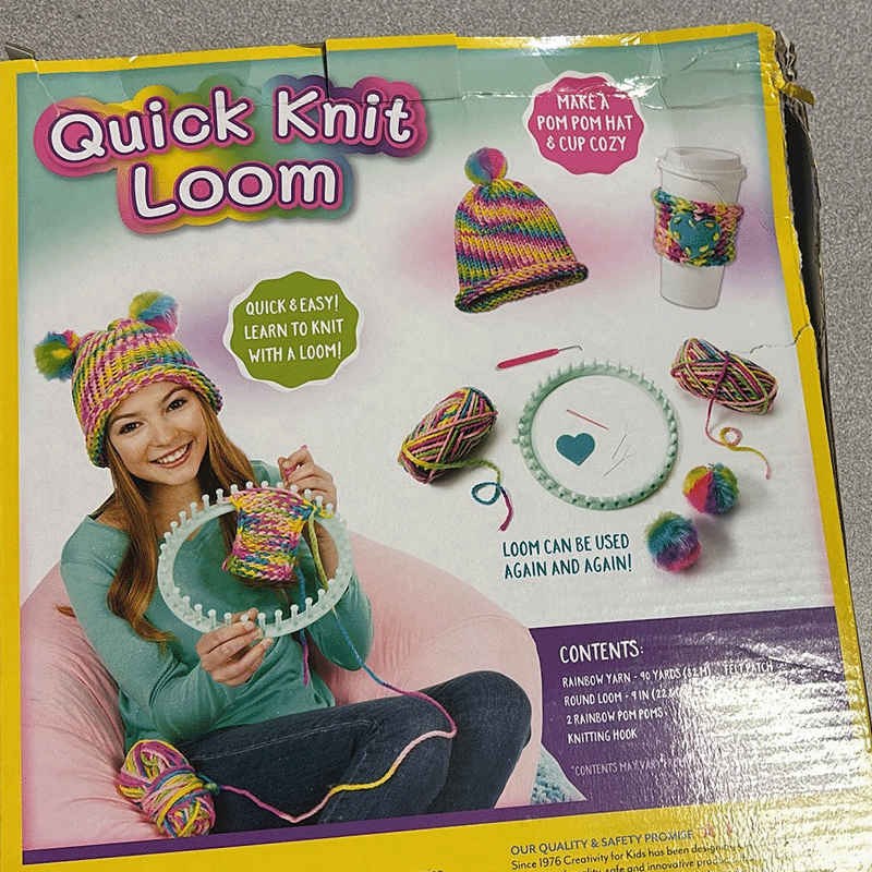 Open Box Creativity for Kids Quick Knit Loom Kit (Damaged Box)