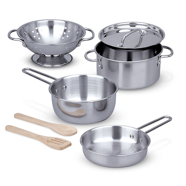 Discontinued Melissa & Doug Stainless Steel Pots & Pans