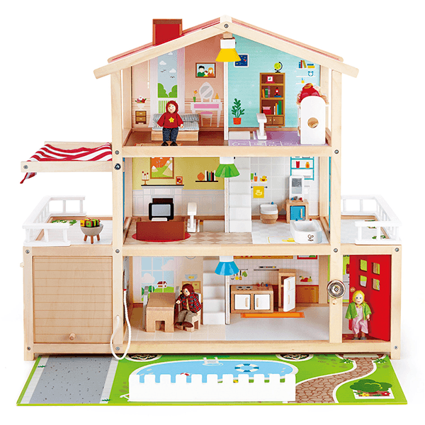 hape family doll mansion